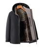 Men's Cotton Coat with Detachable Fleece Graphene Heating Hood