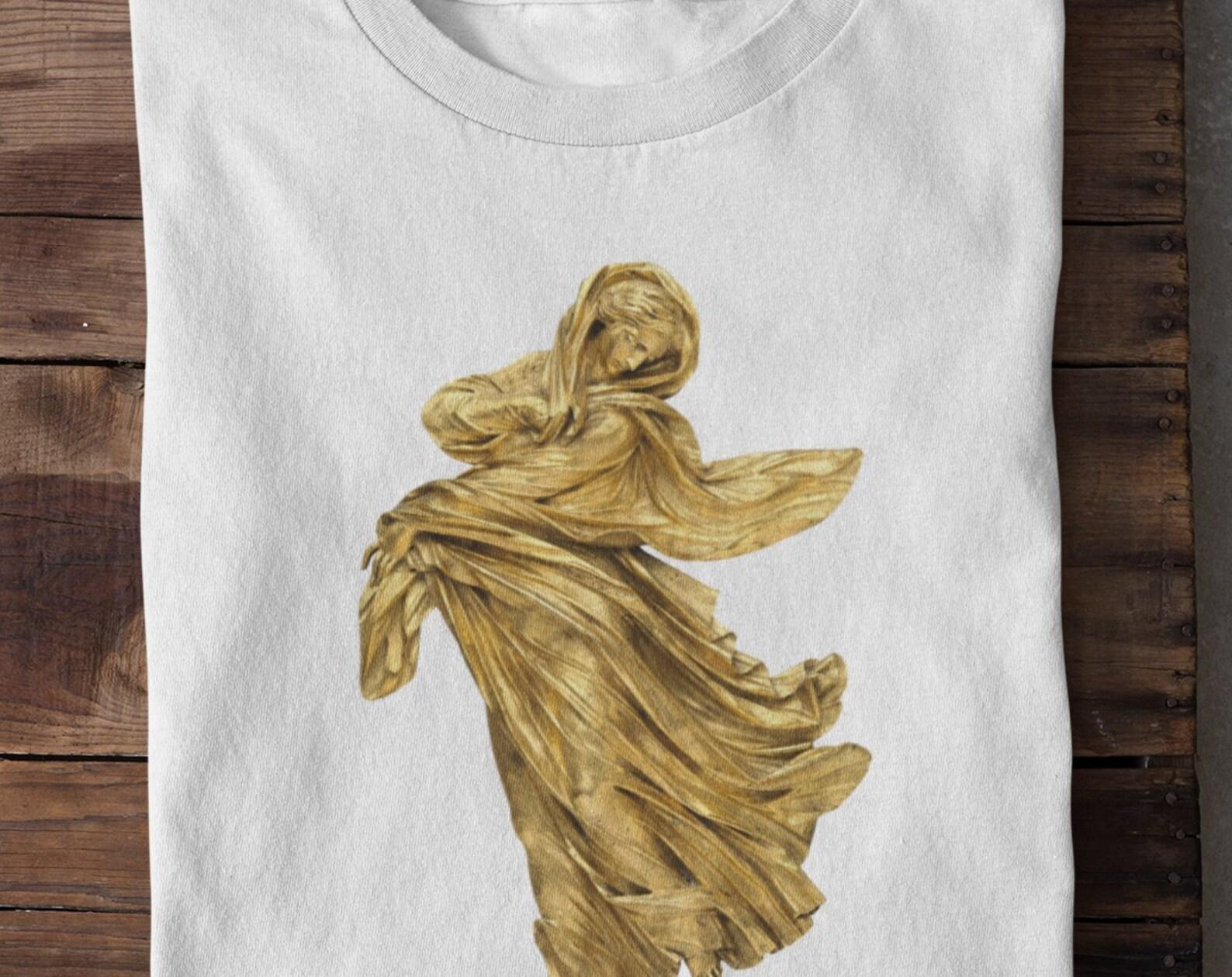 Golden Statue T-Shirt: Retro Baroque Style 3XL