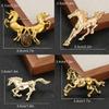 1Pc Cloth Decoration Fresh Horse Brooch Exquisite Metal Brooch Gift Zinc Alloy