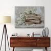 Colorful Spring Tulip Meadow Floral Grass Landscape Wall Art Poster Canvas Painting Pictures Rustic Farmhouse Office Home Decor