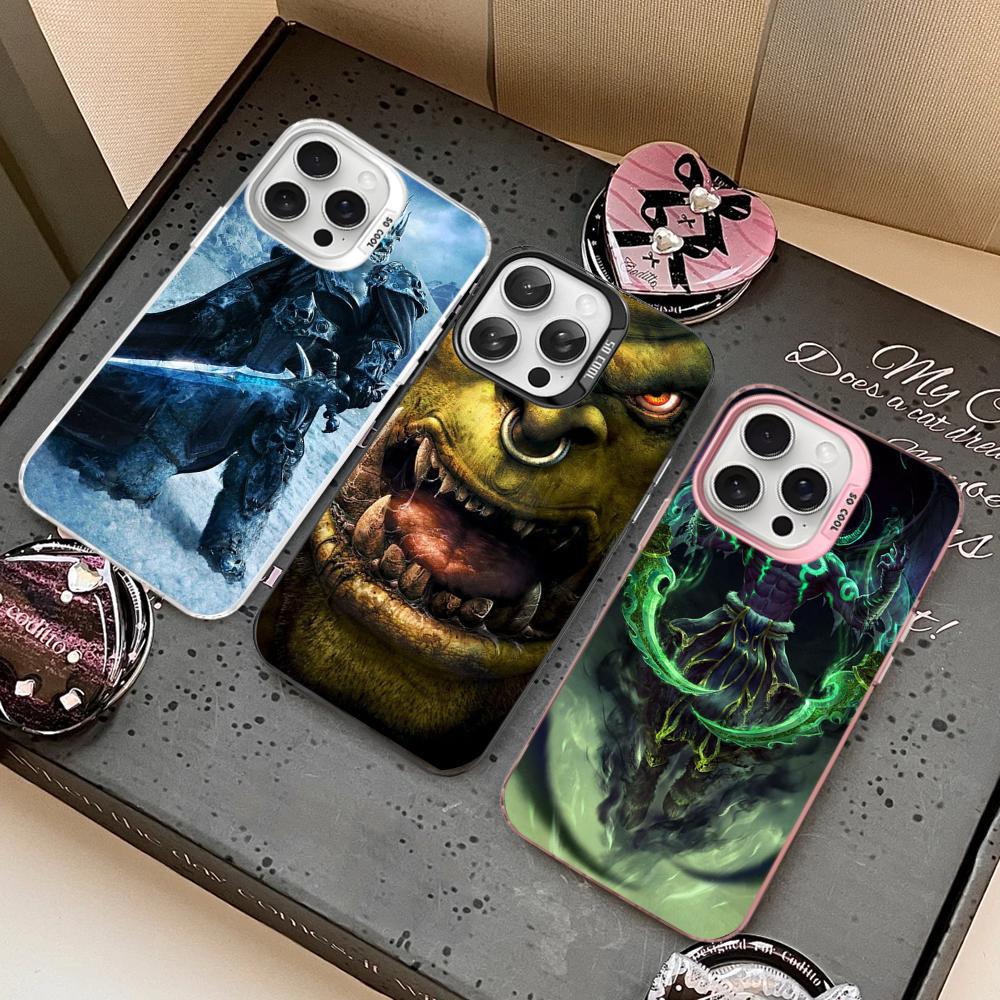 W-World Of W-Warcraft Phone Case For IPhone 16 15 14 13 12 11 Pro Max X XR XSMAX 8 7 Plus Matte Shockproof Back Cover