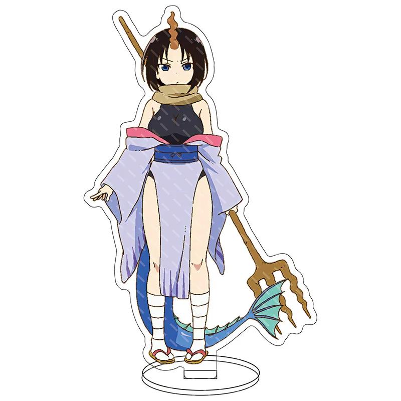 New Anime Acrylic Stand Model Kanna Kamui Tohru Action Figure Plate Holder Toys Gift