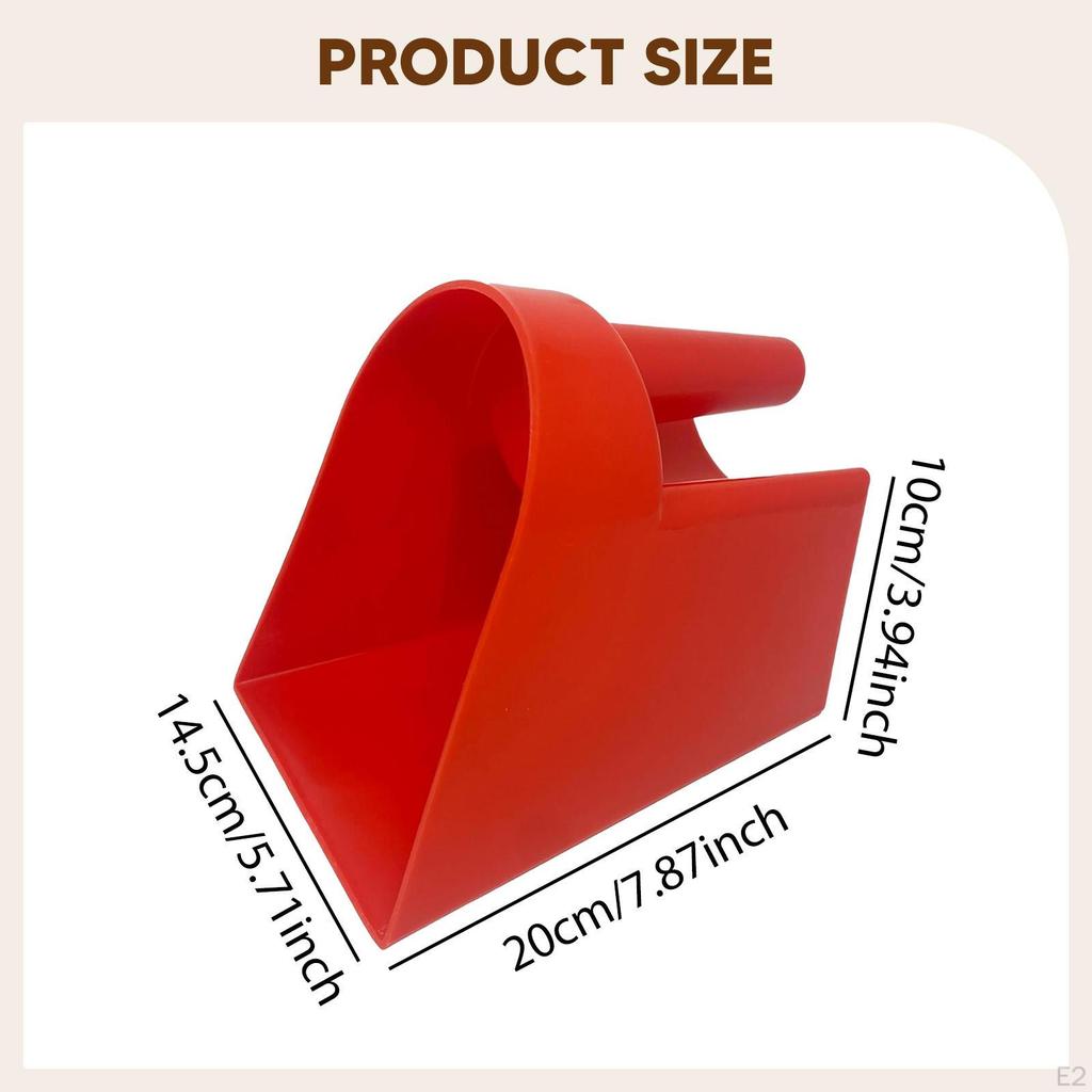 Feed Animal Er Utility Grain with Side Handle for Livestock Horse Homesteaders Restaurant
