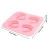 4-hole Teeth Shape Mold Food Grade Silicone Ice Cream Mold Beverage Making Easy Release Mould For Whiskey Wine Champagne Soda
