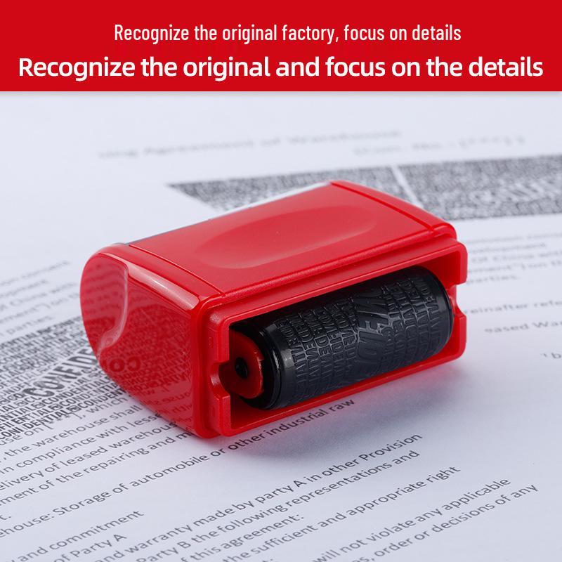 Gibberish Confidential Information Smearing Privacy Protection Stamp