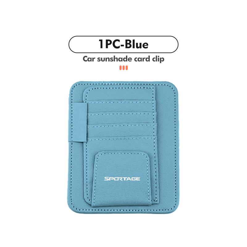 Car Sun Visor Storage Bag Sunglasses Organizer Holder Card Clip For KIA Sportage Ceed Sorento Niro Cadenza Proceed Sephia Aid563
