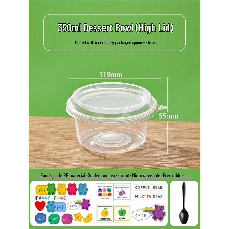 Disposable Fruit Salad and Dessert Takeaway Bowl for Commercial Use standard