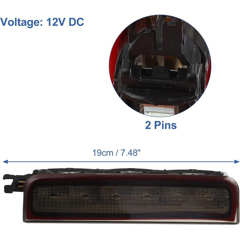 

2K0945087C LED High Brake Stop Light Rear Brake Signal Third Tail Lamp Black Lens For VW Caddy MK3 BOX ESTATE 2004-2015