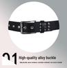 Genuine Leather Unisex Punk Style Hip Hop Belt