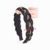 Synthetic Rhinestones Twist Braided Hairband Elegant Fishbone Braids Hair Bands  Party