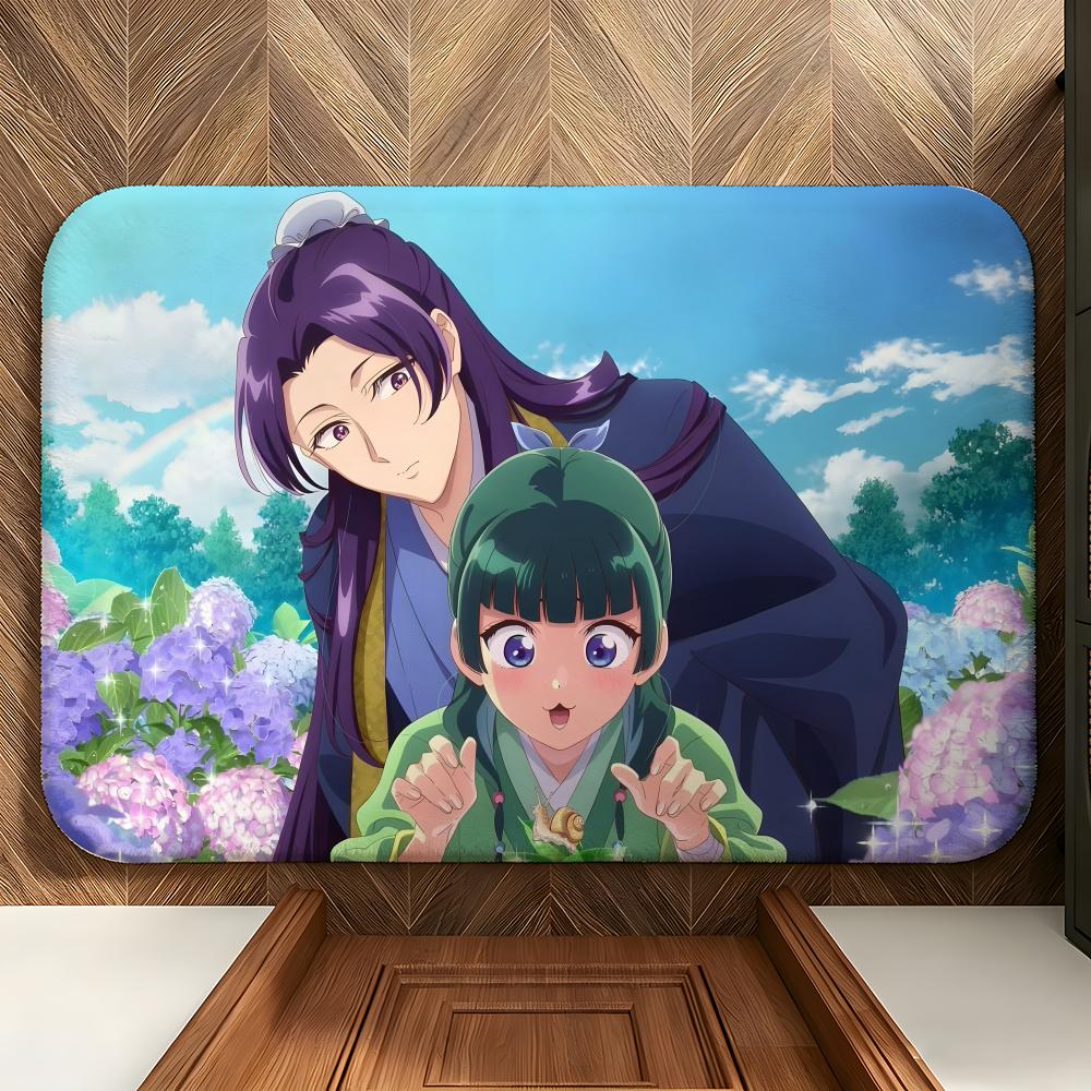 Anime T-The Apothecary D-Diaries Floor Mat Soft Flannel Floor Mat Suitable for Entryways, Living Rooms, Bedrooms, and Bathrooms