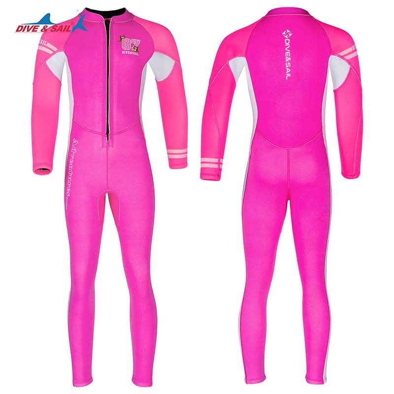 Children's Diving Suit 2.5MM One-piece Women's Thickened To Keep Warm Snorkeling Surfing Jellyfish Swimsuit