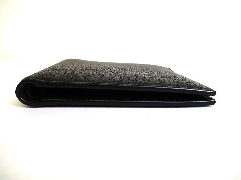 Authentic Saint Laurent YSL Cassandra Shadow Black Leather Bifole Bill Wallet #b253  Open Box