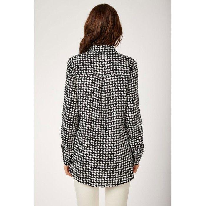 MT Clothes - Chemise à Carreaux - Noir/Blanc 42