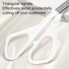 Eyebrow Trimming Scissors with Comb Stainless Steel Professional Non-Slip Precision Eyebrow Trimmer Men Women Brow Hair Removal Grooming Tool