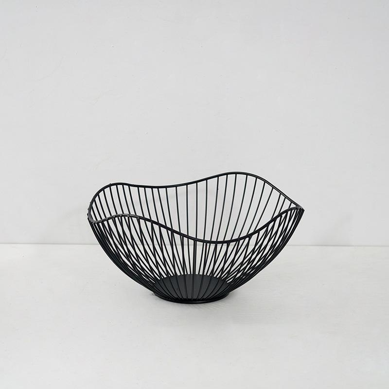 1PC Nordic Style Drain Basket Storage Tray Organizer Fruit Bowl Dessert Holder Metal
