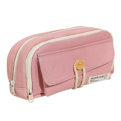 Rotoha Estojo de Lápis Coreano de Grande Capacidade Simples Multifuncional para Material Escolar Adequado para Estudantes do Ensino Fundamental II e Médio Estojo, Design,