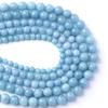 Blue Aquamarine Jade Loose Beads 4/6/8/10/12mm for Jewelry Making DIY Bracelets Accessories