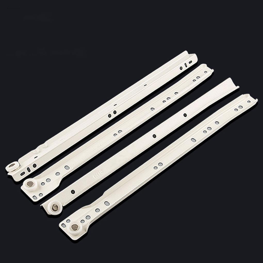 1 Pair Drawer Slide Portable Removable Smooth Anti-corrosive Nylon Roller Replacement Wardrobe Track Rail Slides