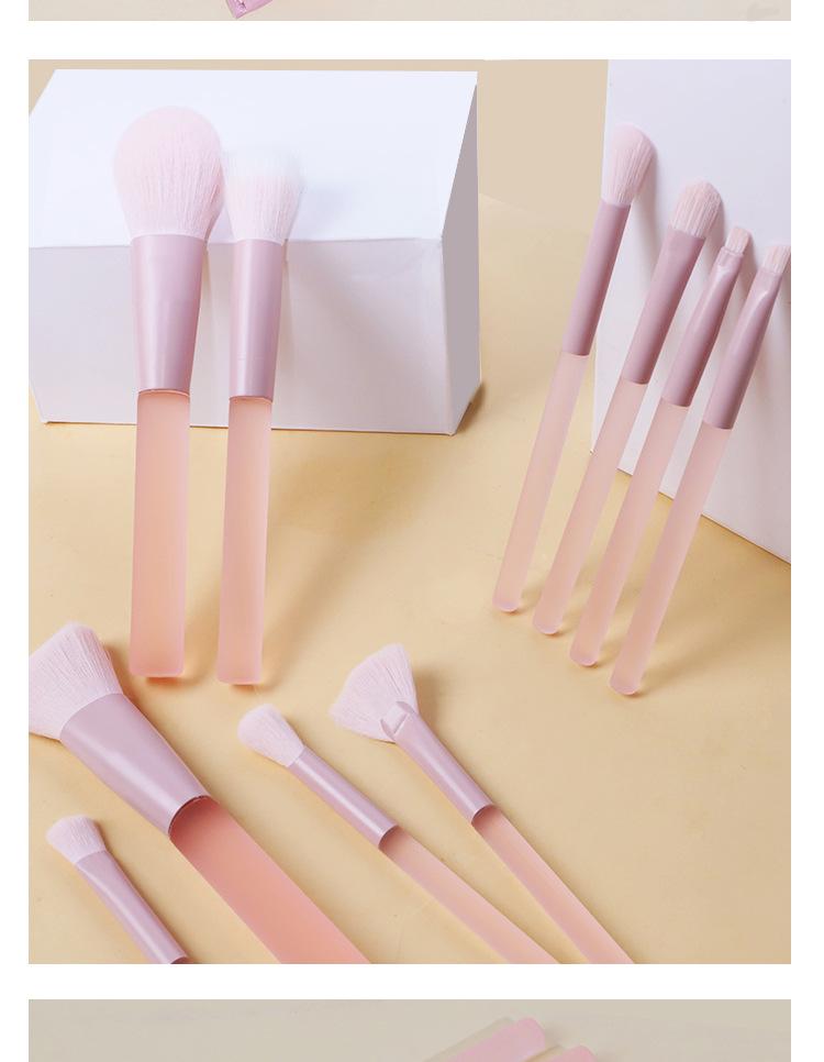 10-teiliges Candy Make-up Pinselset: Puder-, Rouge-, Lidschattenpinsel