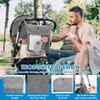 Baby Stroller Hanging Storage Bag Infant Product hanging Organizers   Portable Large Capacity Double Pockets Mesh bags for Mummy