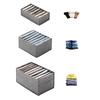 Non Woven Fabric Pants Organizer Foldable Pants Storage Box with Multiple Compartments Durable Trousers Organizers