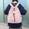 Women's Nylon Backpack Middle School Student Schoolbag Large Capacity Campus Lightweight Travel Bag