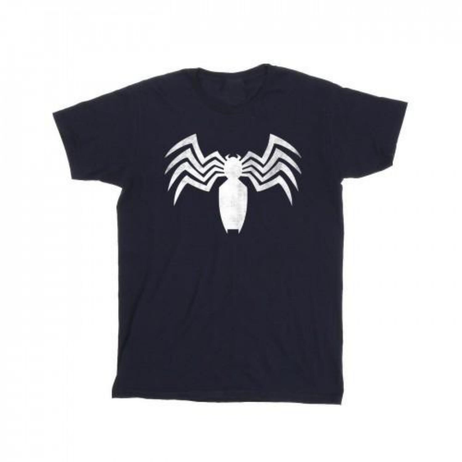 Marvel Mens Venom Spider Logo Emblem T-Shirt S