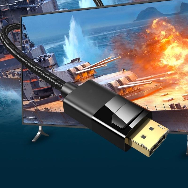 1.4 Cable 8K@60Hz 4K@144Hz 2K@165Hz Male to Male 32.4Gbps Extension Cable for PC Laptop