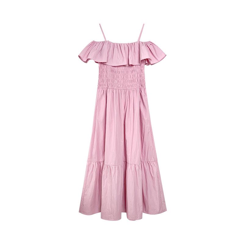 2024 Summer French-Inspired Ruffled Sling Dress S1136: Elegant Beauty