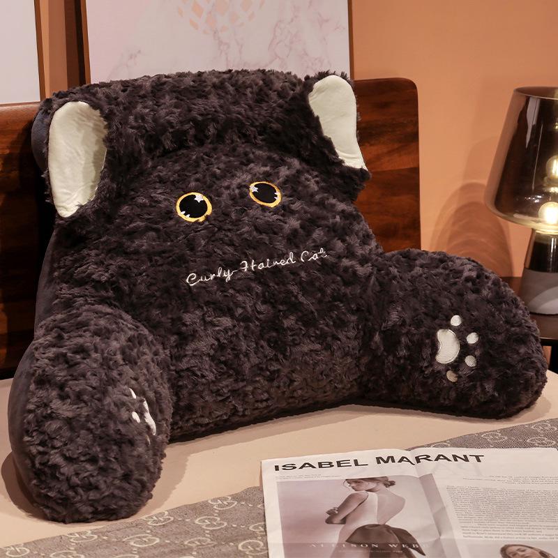 Soft Bedside Cushion: Large Back Support Pillow for Bed or Sofa - Perfect for Dorms and Relaxing with Your Phone