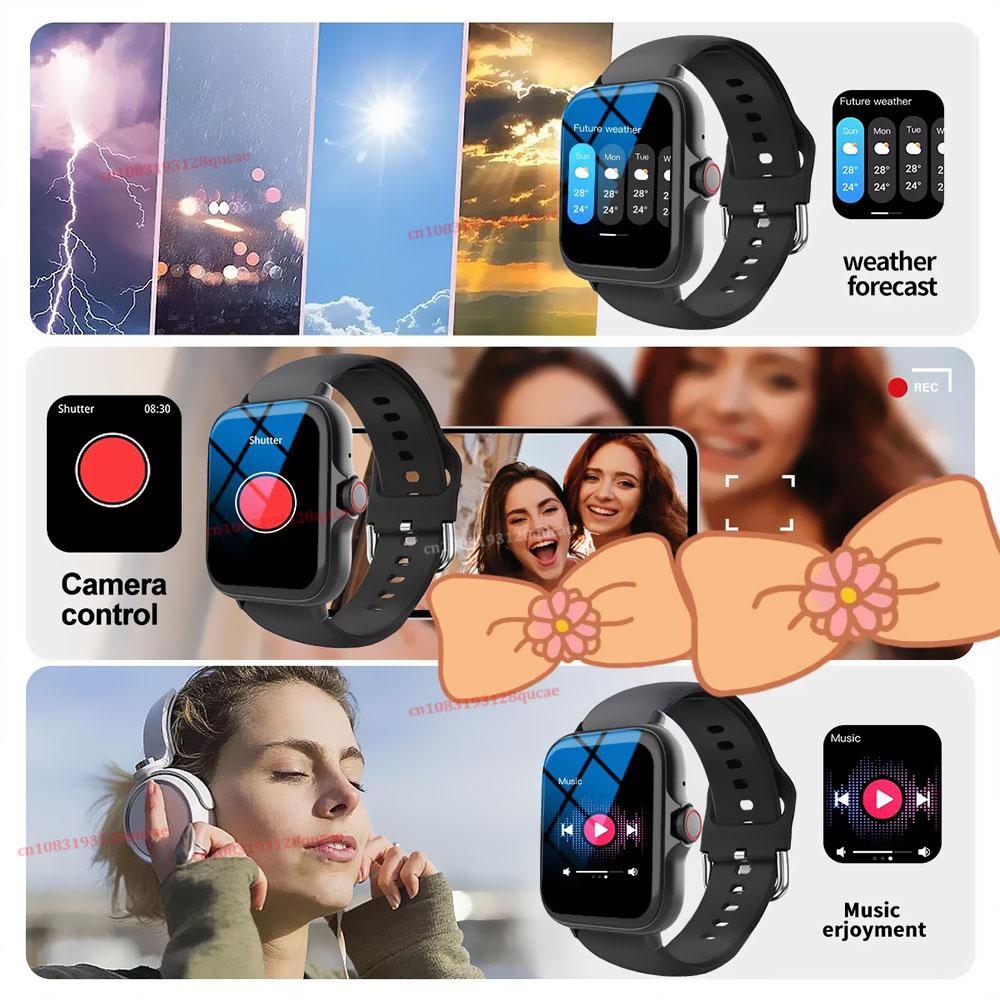 New Smart Watch 1.83'' Full Screen Bluetooth Talk Blood Oxygen/Blood Pressure Monitor Smartwatch for Women Men Holiday Gift
