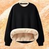 Men's Sweatshirt Women's Autumn Winter Fleece Pullover Fashion Casual Round Neck Sweater Coat Casual Solid Men Clothing