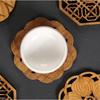 Bamboo Products Irregular Tea Coasters Creative Heat Insulation Non-slip Anti-scald Mats Home and Decoration Kitchen Utensils