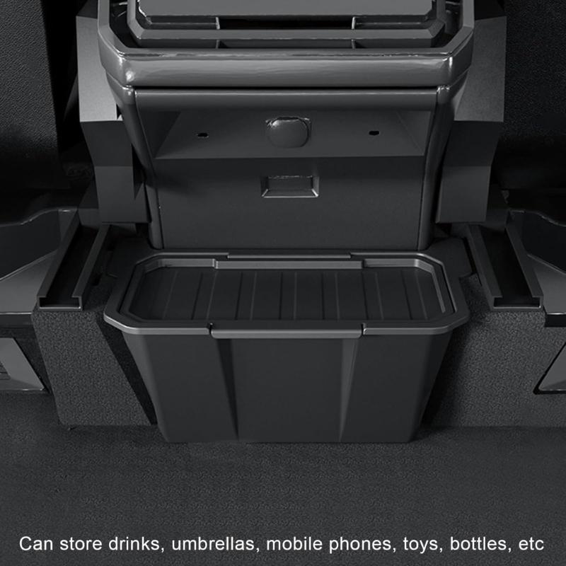 Rear Center Console Organizer Storage Box for Select Model Vehicle Backseat Quick Installation Antislip Design