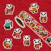 300 Sheets/Roll Cartoon Horse Label Decal Red Envelope Decor Stickers Chinese New Year Decorative Stickers DIY Party