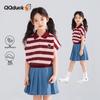 QQ DUCK Girls' Striped Duck Polo Shirt