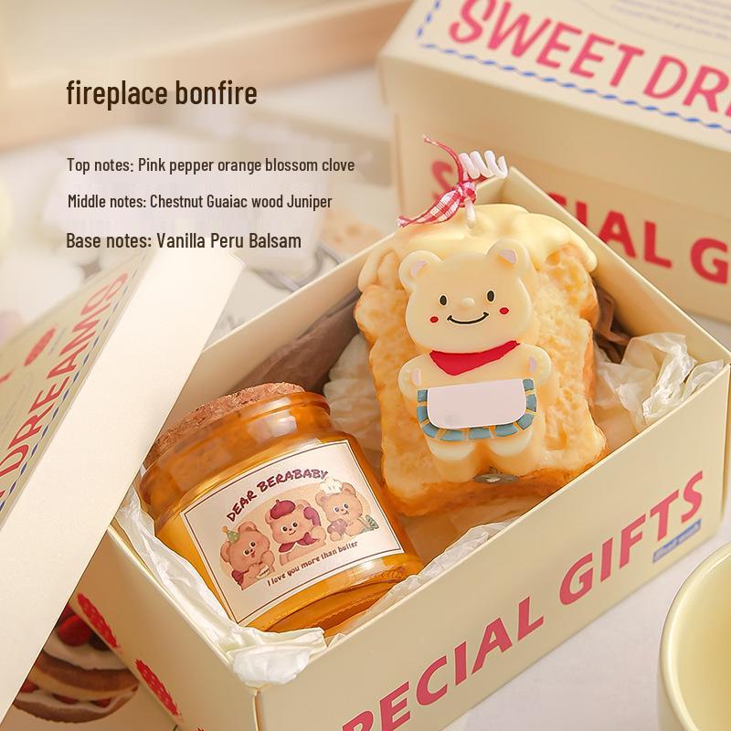 Cute Bear Scented Candle Set - Birthday Gift for Besties & Home Decor