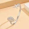 Bohemian Resort Style Starfish Shell Stainless Steel Women's Bracelet