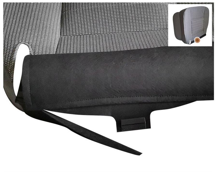 1X Car Front Left Driver Side Bottom Seat Cover Deep Grey For 2006-09 Dodge Ram