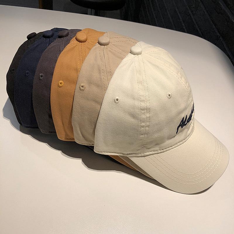 Embroidery Letters Baseball Cap for Men Women Cotton Adjustable Snapback Sun Hat Hip Hop Dad Trucker Street Couple Hats