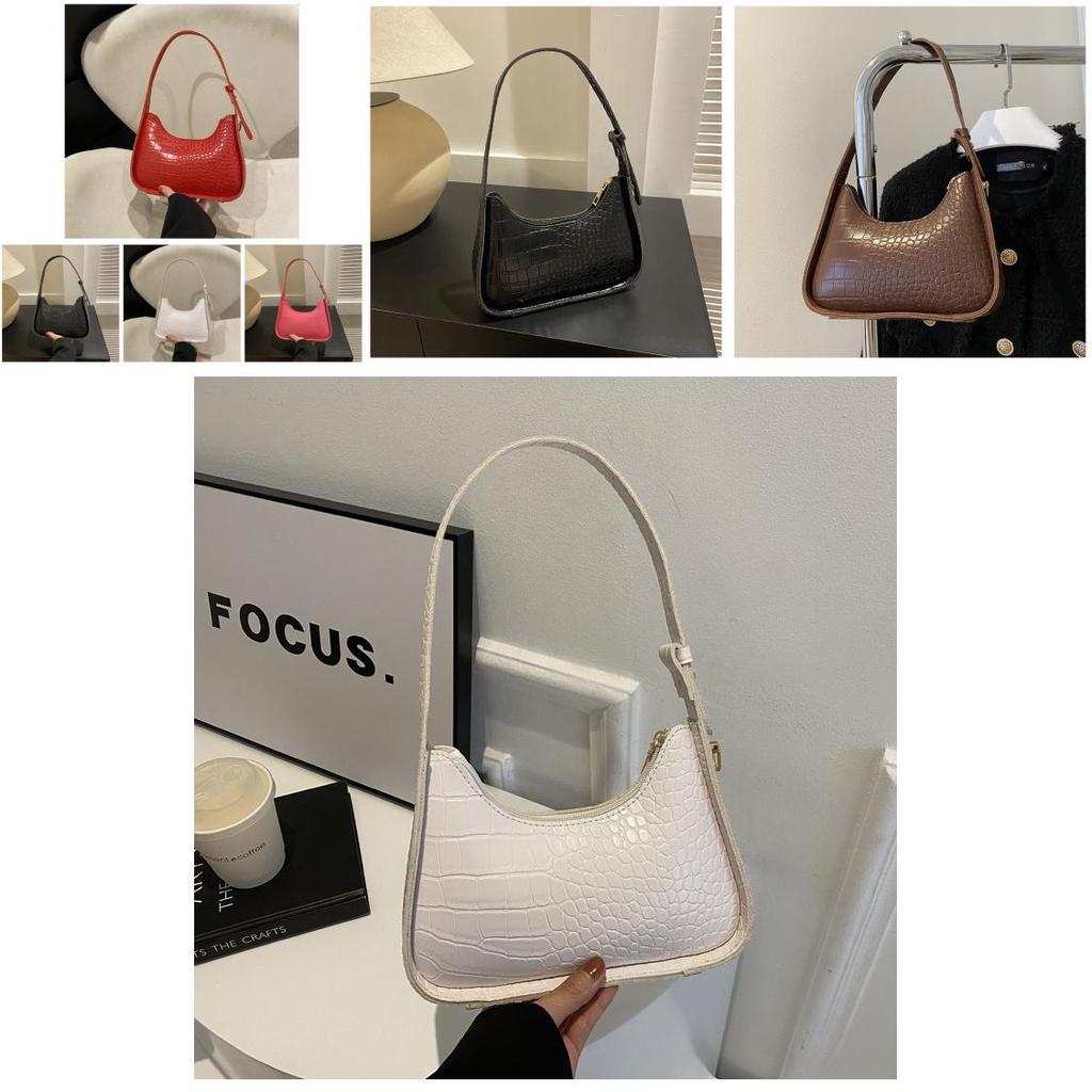 Trendy Korean Style Shoulder Bag For Women 2024 Winter New Stone Pattern