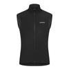 Santic Men's Reflective Fleece Cycling Jersey, Sleeveless, Windproof and Warm, Perfect for Fall and Winter, Size M