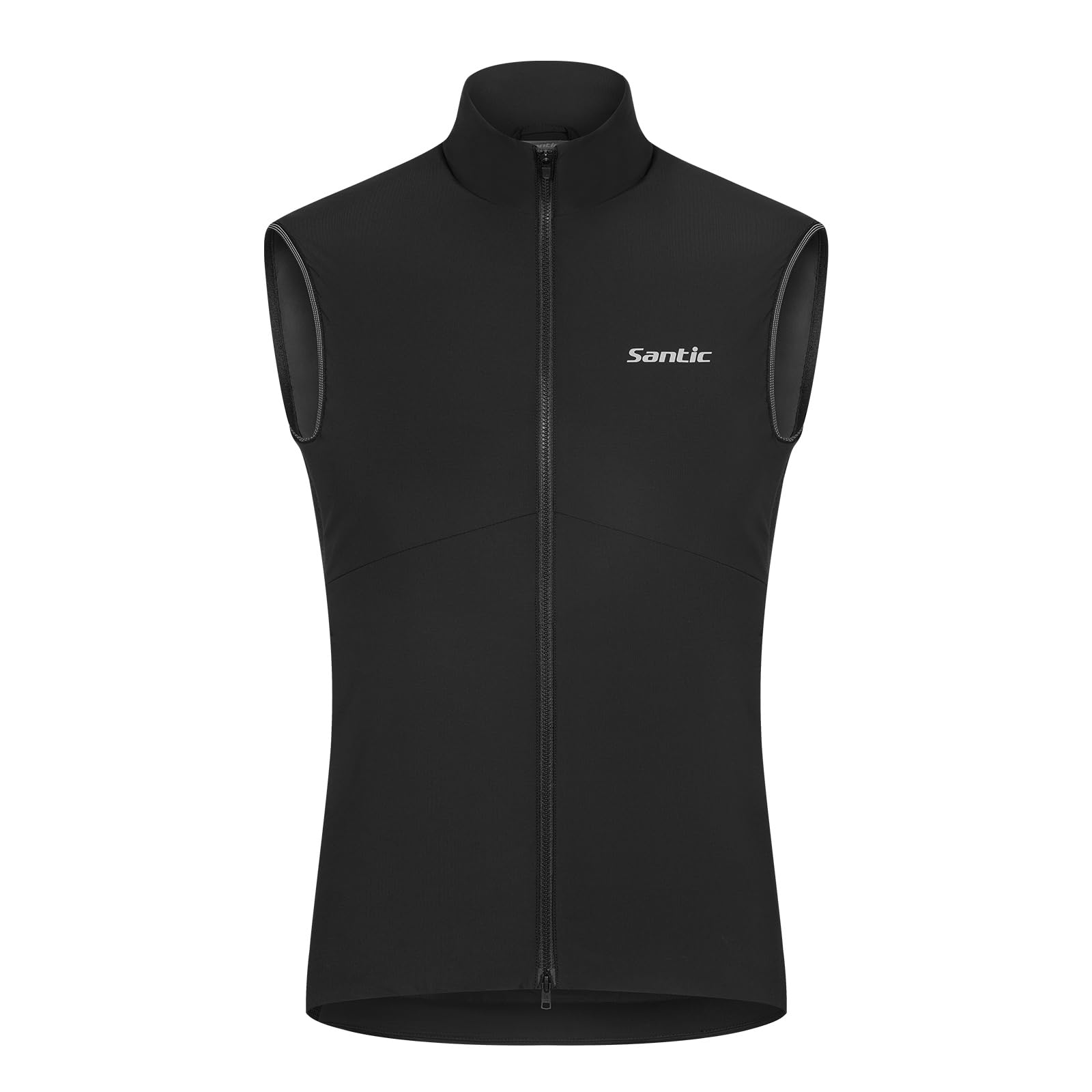 

Santic Men s Reflective Fleece Cycling Jersey, Sleeveless, Windproof and Warm, Perfect for Fall and Winter, Size L