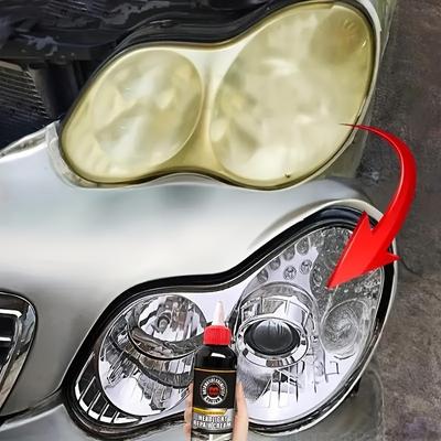 Headlight Repair Cream: Restores Oxidized, Yellowed, Scratched, Blurred Headlights - Enhances Crystal Effect