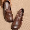 New Style Mother Shoes Genuine Leather Flats Shoes Soft Soles Comfortable Spring Autumn Women Shoes Leather Loafers WSH5242