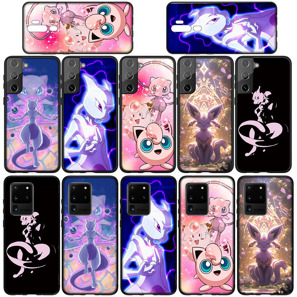 Чехол для iPhone 17 16 15 Xiaomi Poco Redmi Note 14 13 12 11 Pro Max X 9 16e Samsung Galaxy S25 S24 S23 OPPO Huawei Mew Mewtwo Чехол для телефона