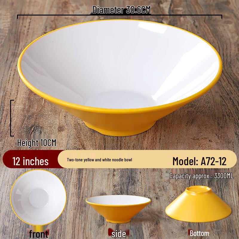 

ZHEBU Commercial Melamine Noodle Bowl