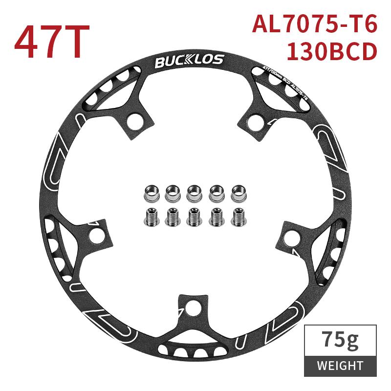 BUCKLOS 130BCD Crown Folding Bike Chainring 45T 47T 53T 56T 58T Folding Bicycle Chainwheel 130 BCD BMX Chainring Bicycle Part
