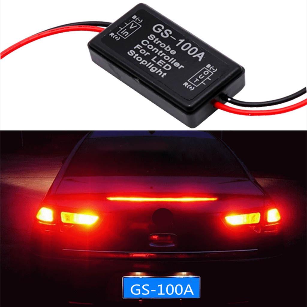 GS-100A Flash Strobe Controller Box Flasher Modul pentru lampă LED de oprire din spate de frână